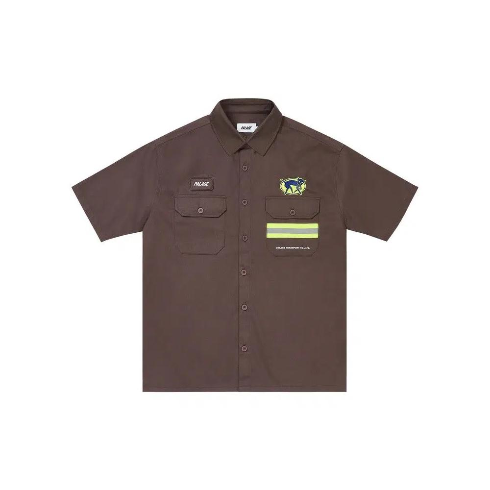 Рубашки на пуговицах Palace Transport Shirt 'Brown' 1