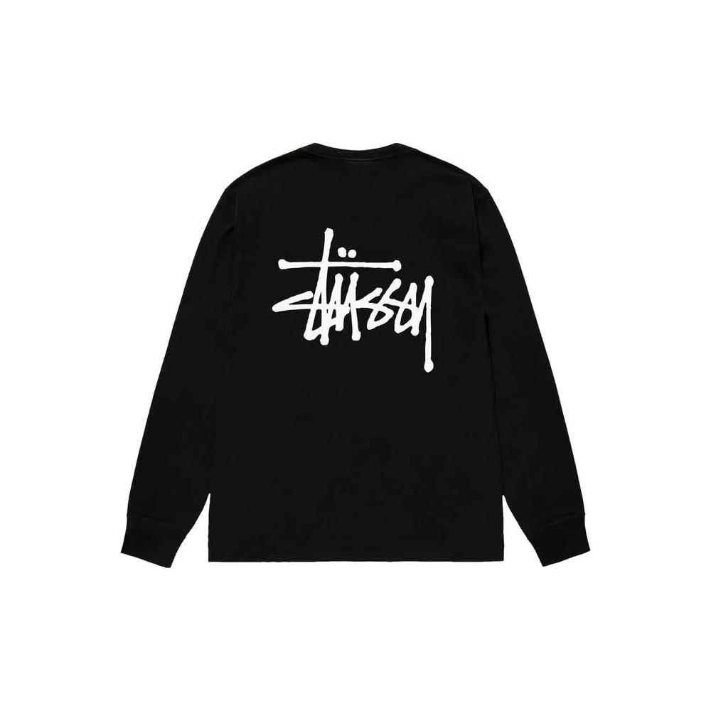 Футболки с длинным рукавом Stussy Basic Long-Sleeve Tee 'Black' 2