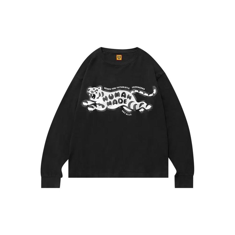 Футболки Human Made Tiger Long-Sleeve T-Shirt 'Black' 1