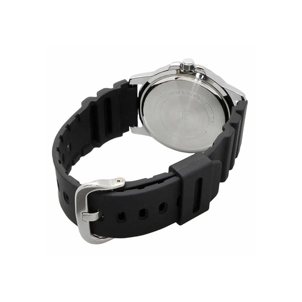 Мужские аналоговые часы MTP-VD300-1B с черным ремешком из смолы 4