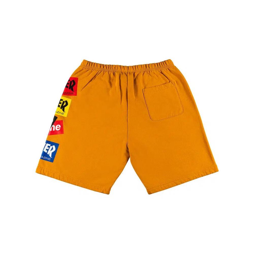 Шорты Supreme x Thrasher Multi Logo Sweatshort 'Gold' 2