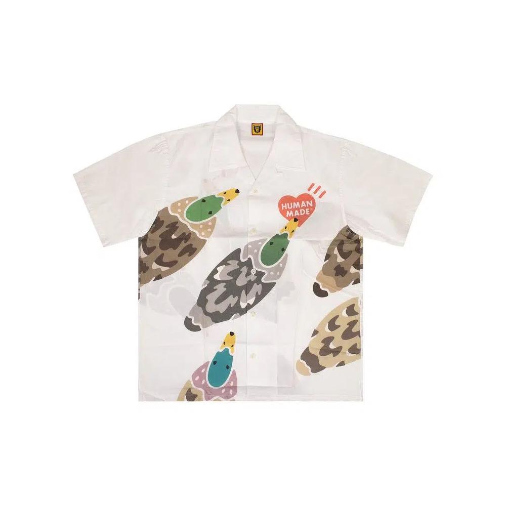 Рубашки на пуговицах Human Made Duck Aloha Button Down Shirt «Белый» 1