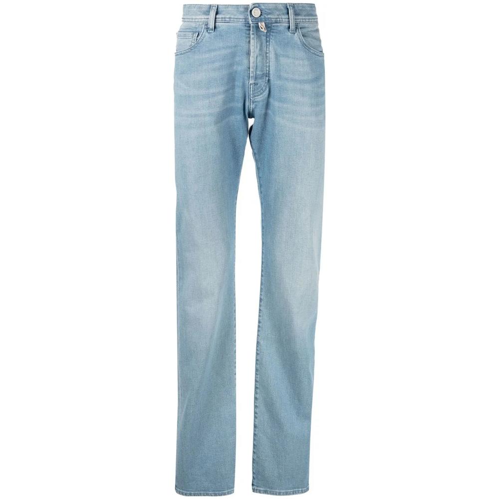 mid rise straight leg jeans 1