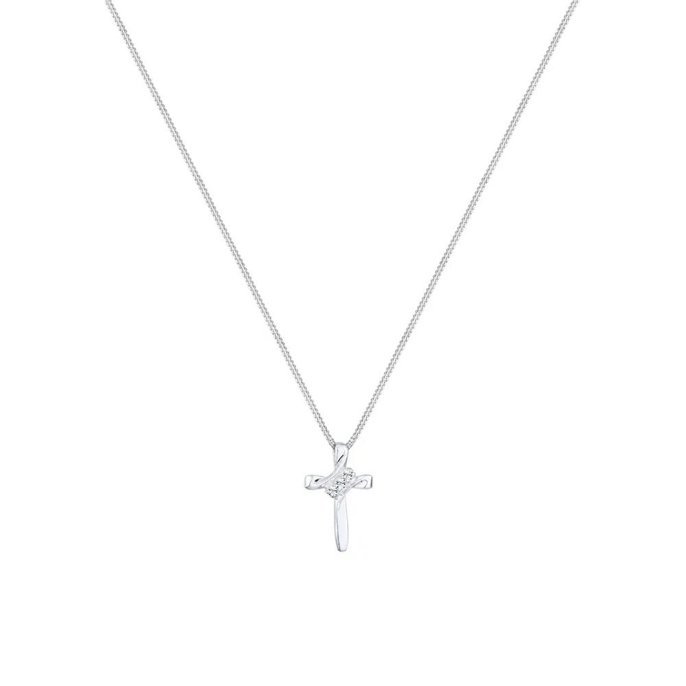 Ожерелье с крестом, украшенное кристаллами Swarovski 3