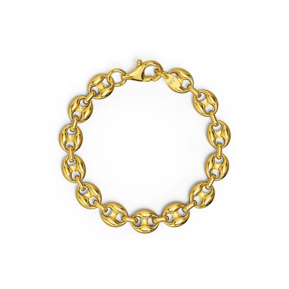 Браслет-цепь Interlocking Anchor Link в золоте - 11 мм 3