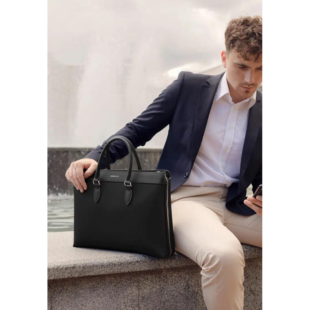 Alpha Leather-Trimmed портфель для ноутбука 8
