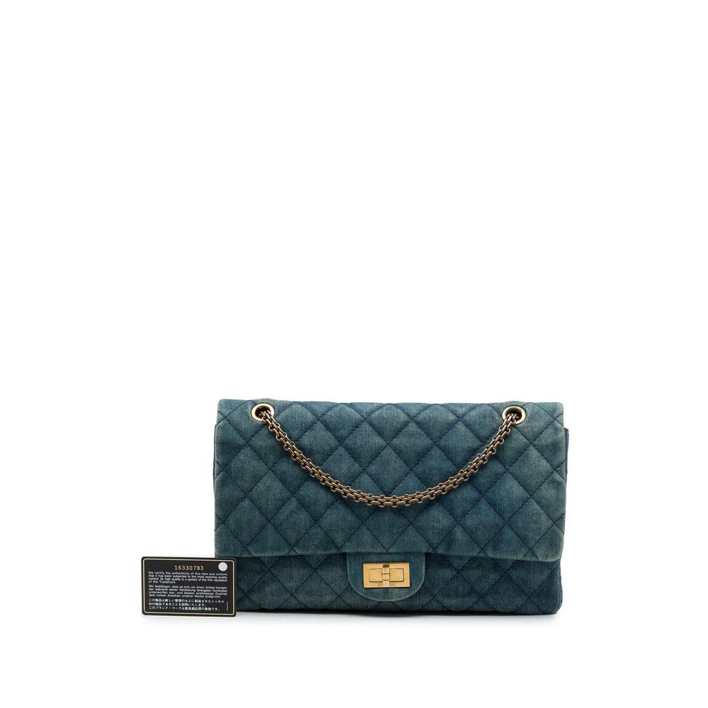 2012 Quilted Denim Reissue 2.55 Double Flap 227 shoulder bag 7