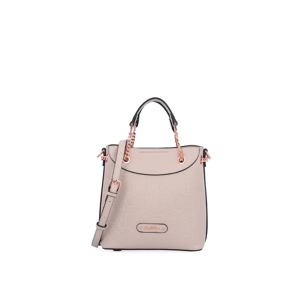 CR Roselle Chain Top Handle Bag - Бежевый 1