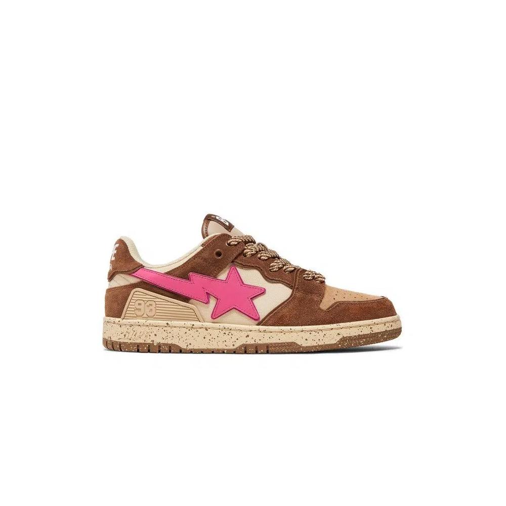 Кроссовки BAPE Sk8 Sta #6 'Brown Pink' 1