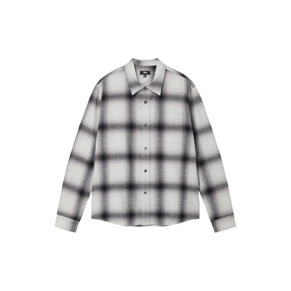 Рубашки на пуговицах Stussy Hellshire Plaid Shirt 'Grey' 1