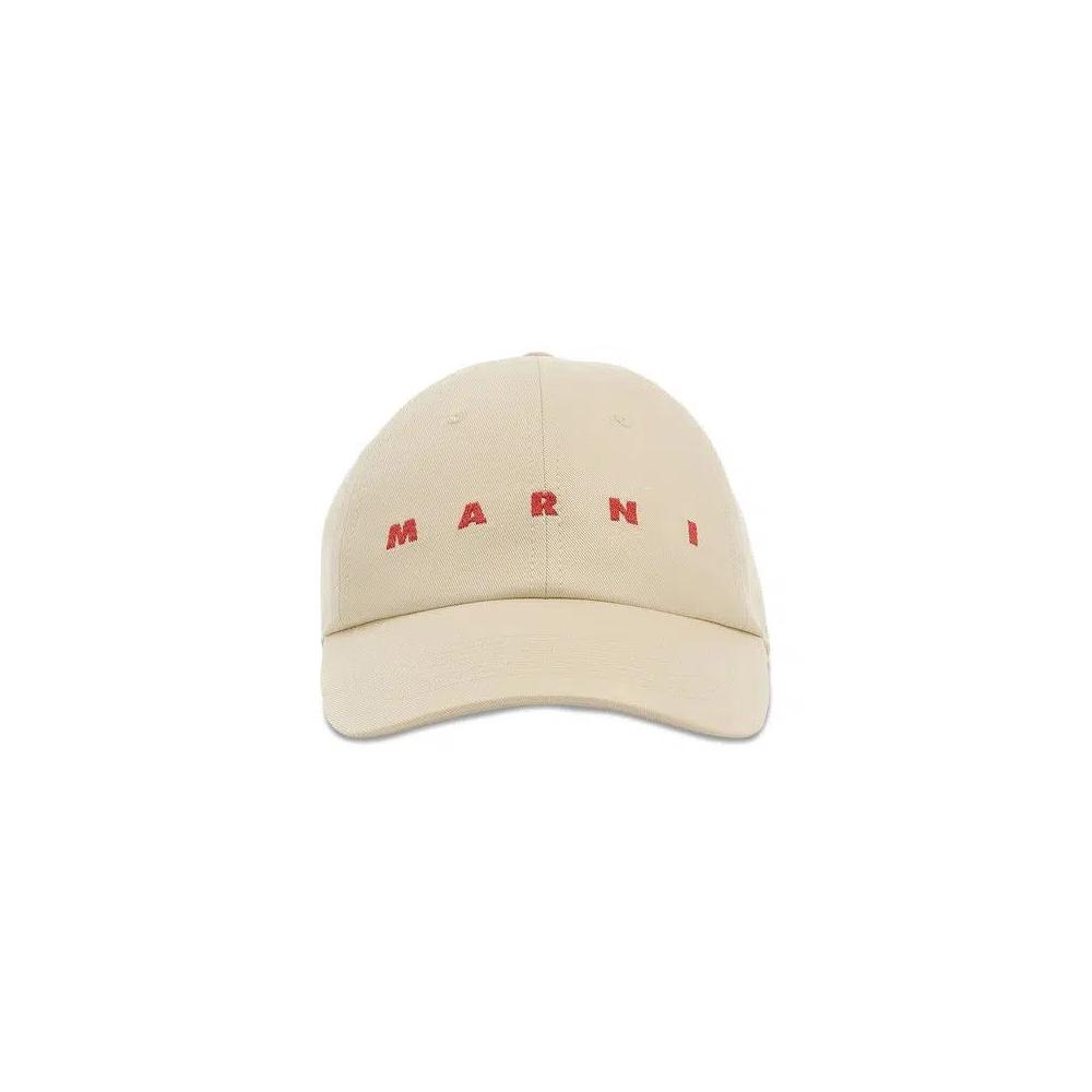 Бейсболки Marni Logo Baseball Hat 'Ivory' 1