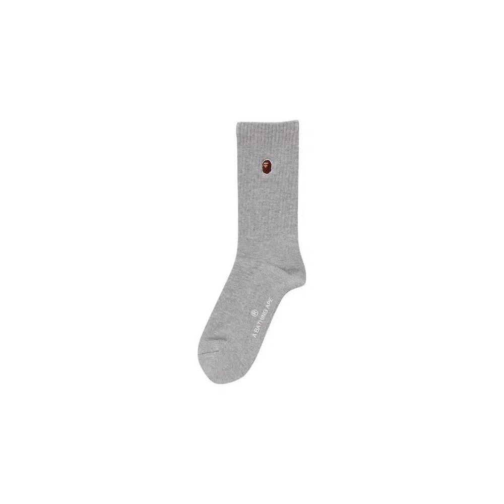 Носки и колготки BAPE One Point Socks «Grey» 1