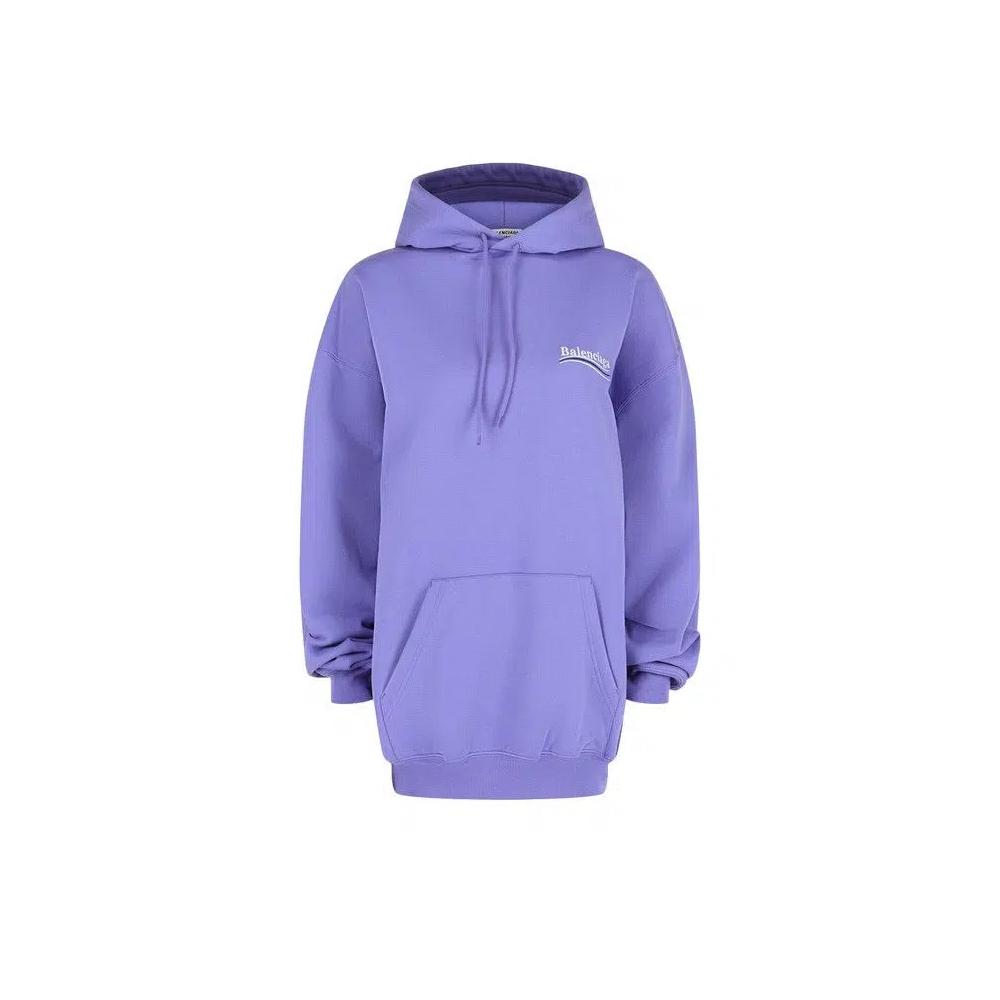 Худи Balenciaga Embroidered Logo Medium Fit Hoodie 'Light Purple/White/Blue' 1