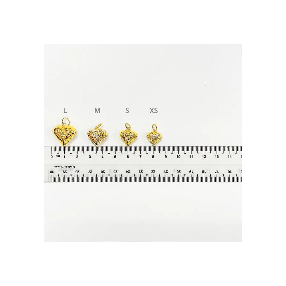 Подвеска Love из золота 375/9K B257 (размер L) 3