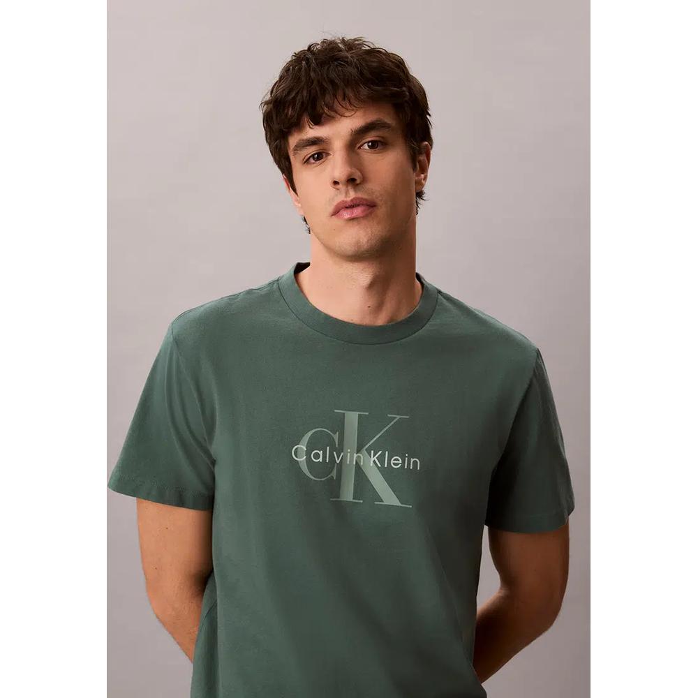Хлопковая футболка с монограммой - Calvin Klein Jeans 4