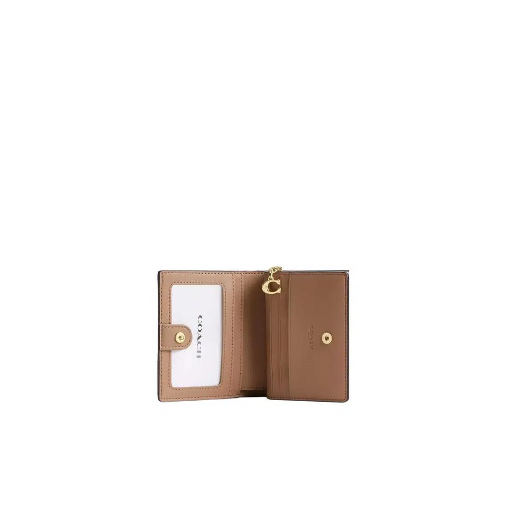 Coach Snap кошелек Signature Canvas в коричневом цвете Tan CW789 2