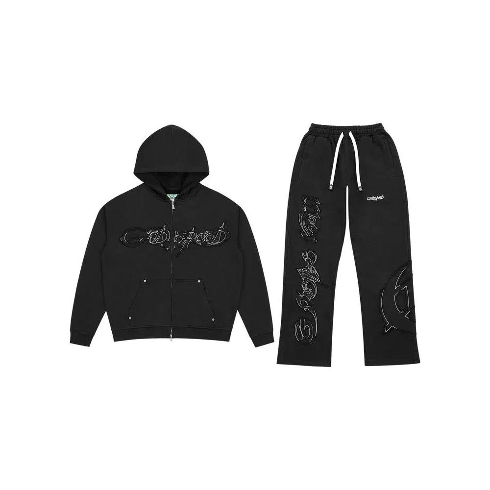 Домашняя одежда Godspeed Raw Import Sweatsuit 'Black' 1