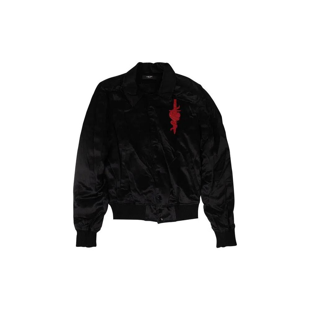 Верхняя одежда Amiri Silk Dagger Band Jacket «Black» 1