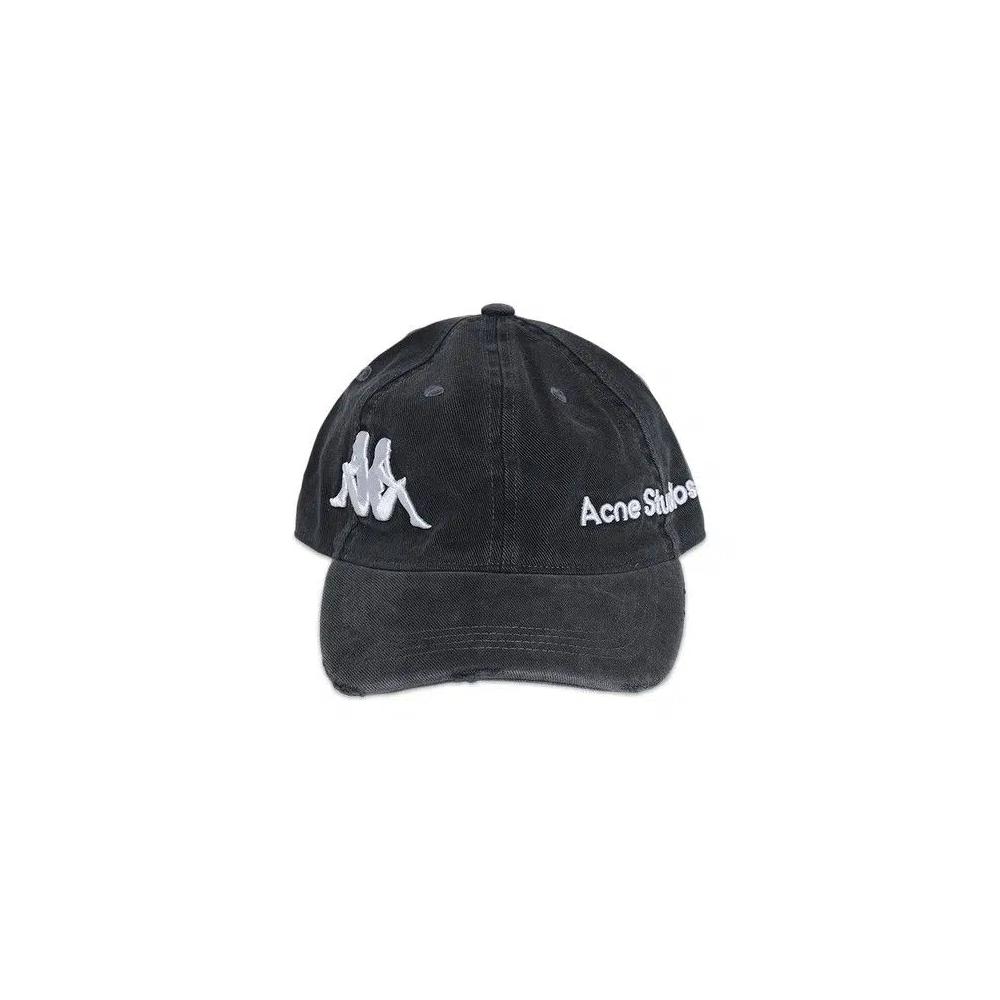 Кепки Acne Studios x Kappa Twill Logo Cap 'Черный' 1