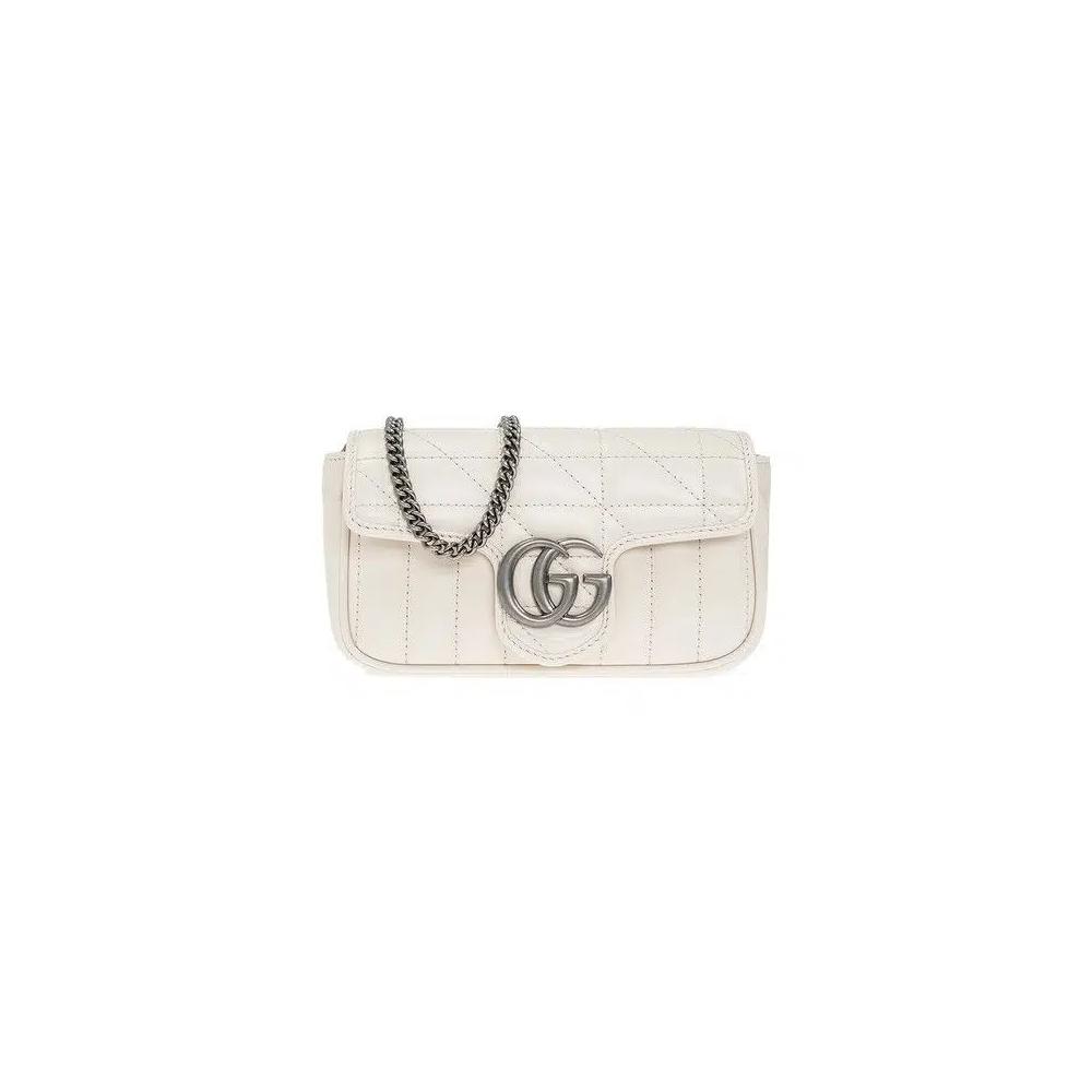 Сумка Gucci GG Marmont Super Mini Bag 'Белый' 1