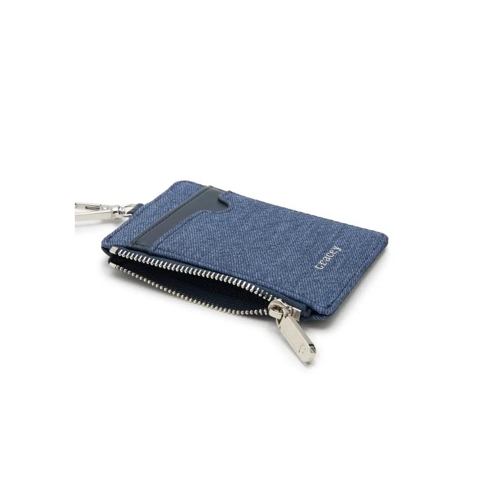 Держатель для карт Tracey Denim с текстурой джинсы и шнурком 3