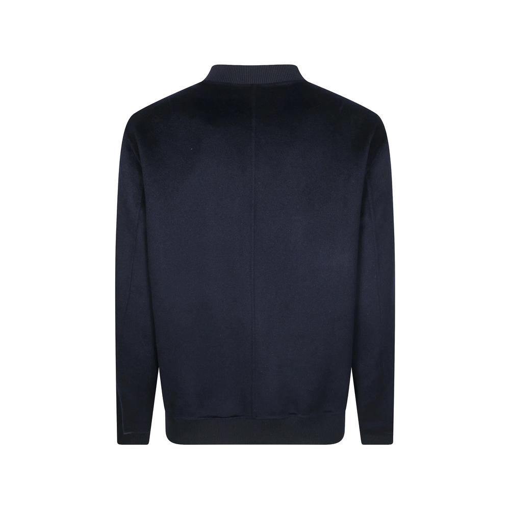 ribbed-trim bomber jacket 2