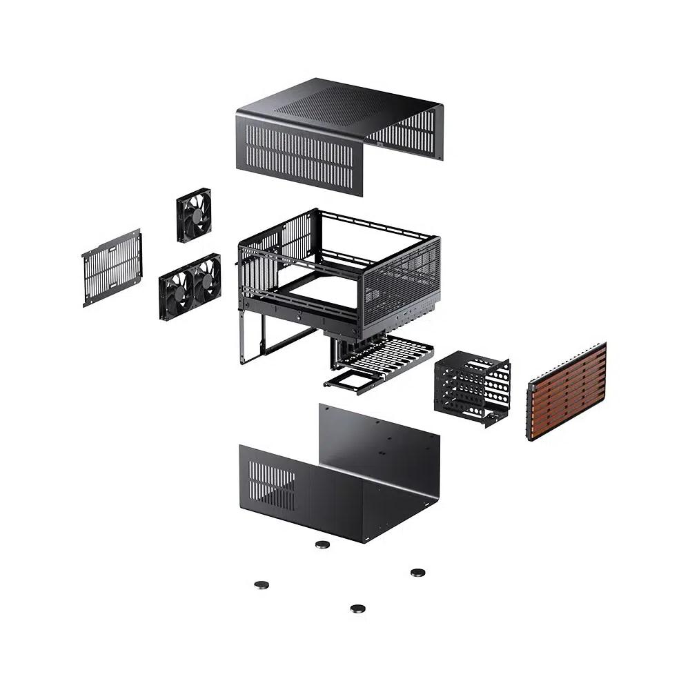 Jonsbo N5 ATX корпус - Black черный 2