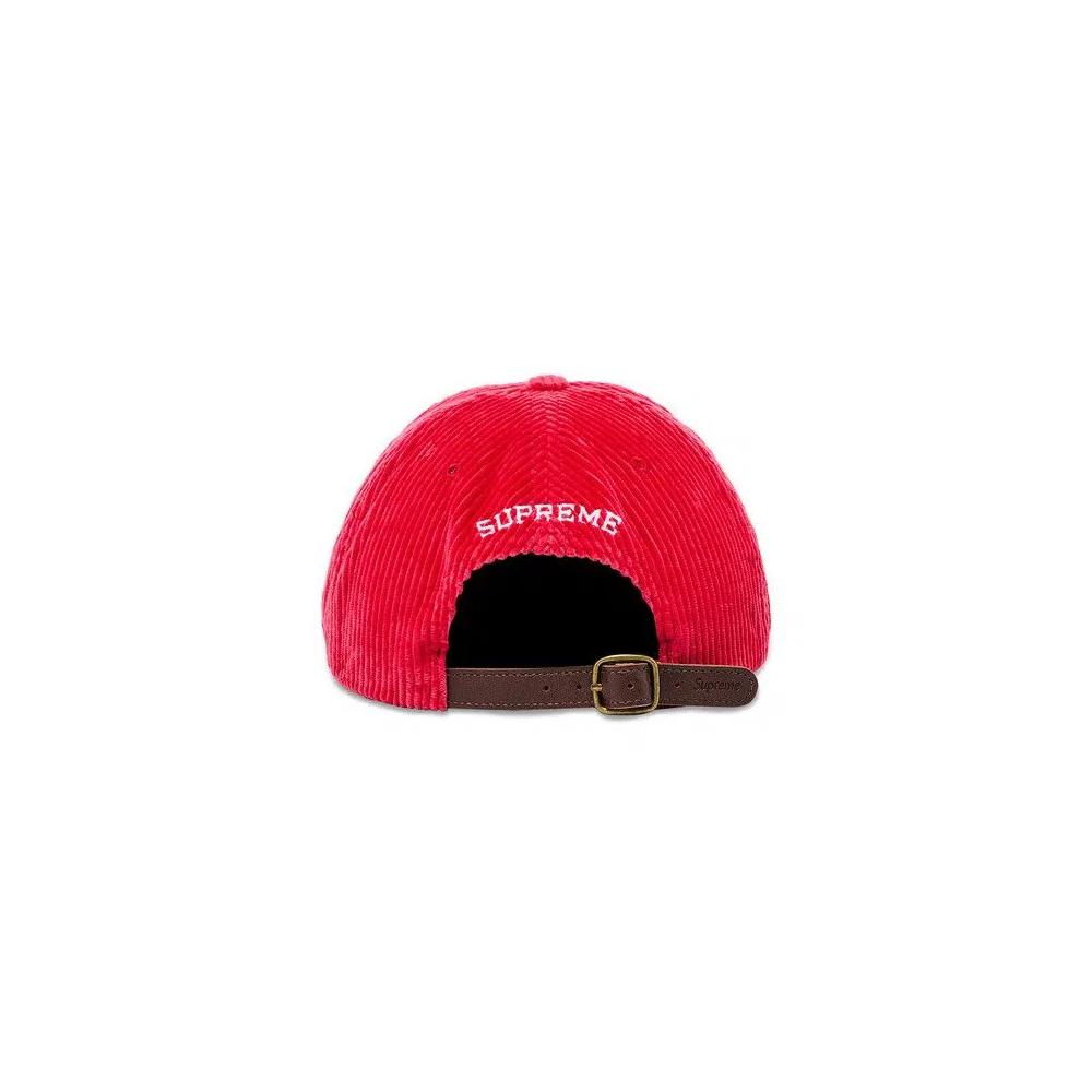 Кепки-снэпбэки Supreme Corduroy S Logo 6-Panel 'Bright Red' 4