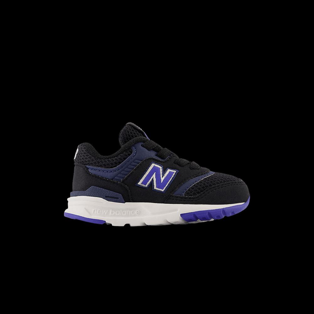 Кроссовки New Balance 997H Bungee Lace Toddler Wide 'Black Marine Blue' 1