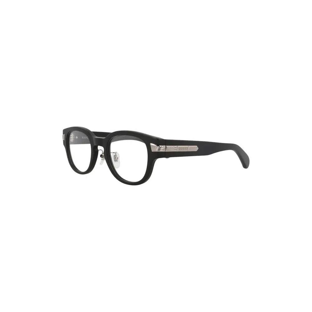 Очки Gucci Round-Frame Recycled Acetate Optical Frames 'Черный/Прозрачный' 3