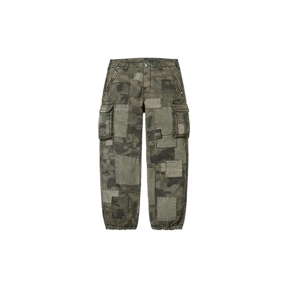 Карго-брюки Supreme x True Religion Patchwork Cargo Pant 'Olive Camo' 1