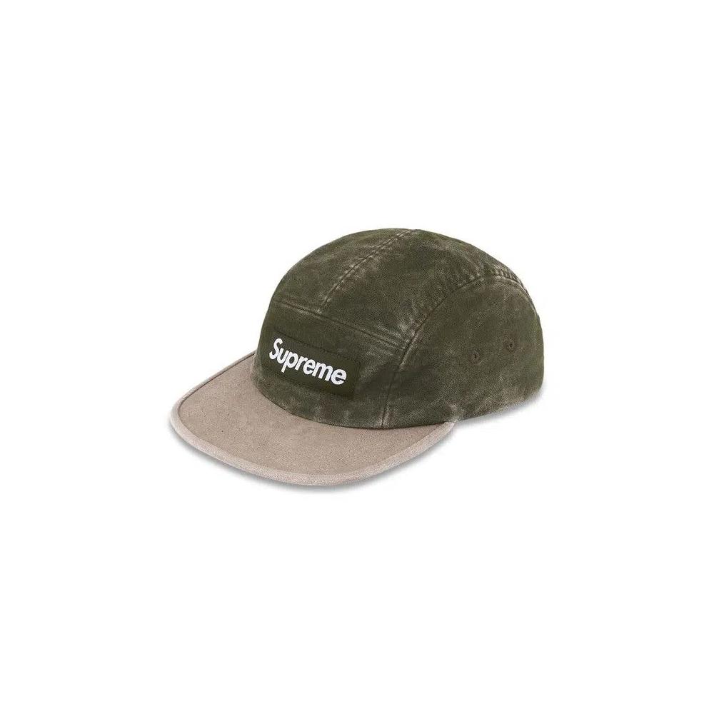Кепки Supreme 2-Tone Moleskin Camp Cap 'Темно-оливковый' 1