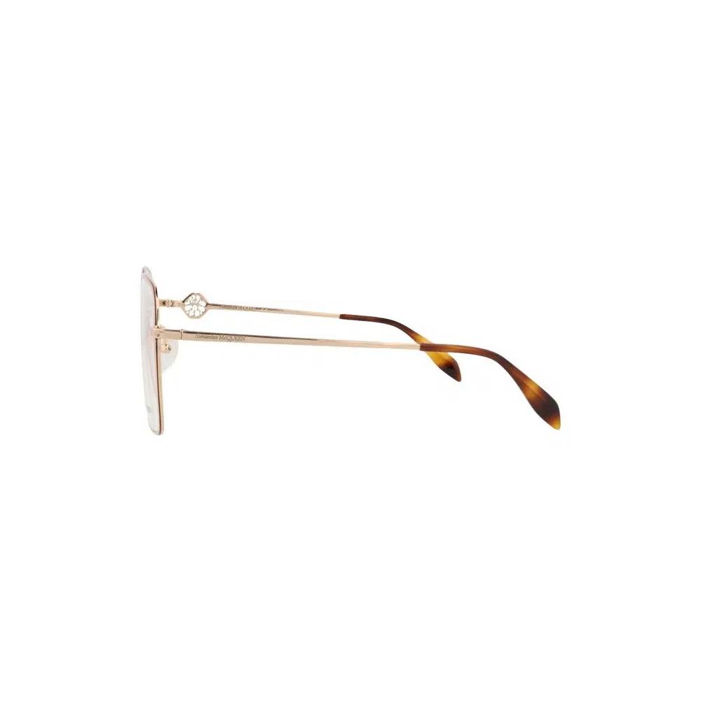 Очки Alexander McQueen Square-Frame Metal Optical Frames 'Gold Transparent' 3