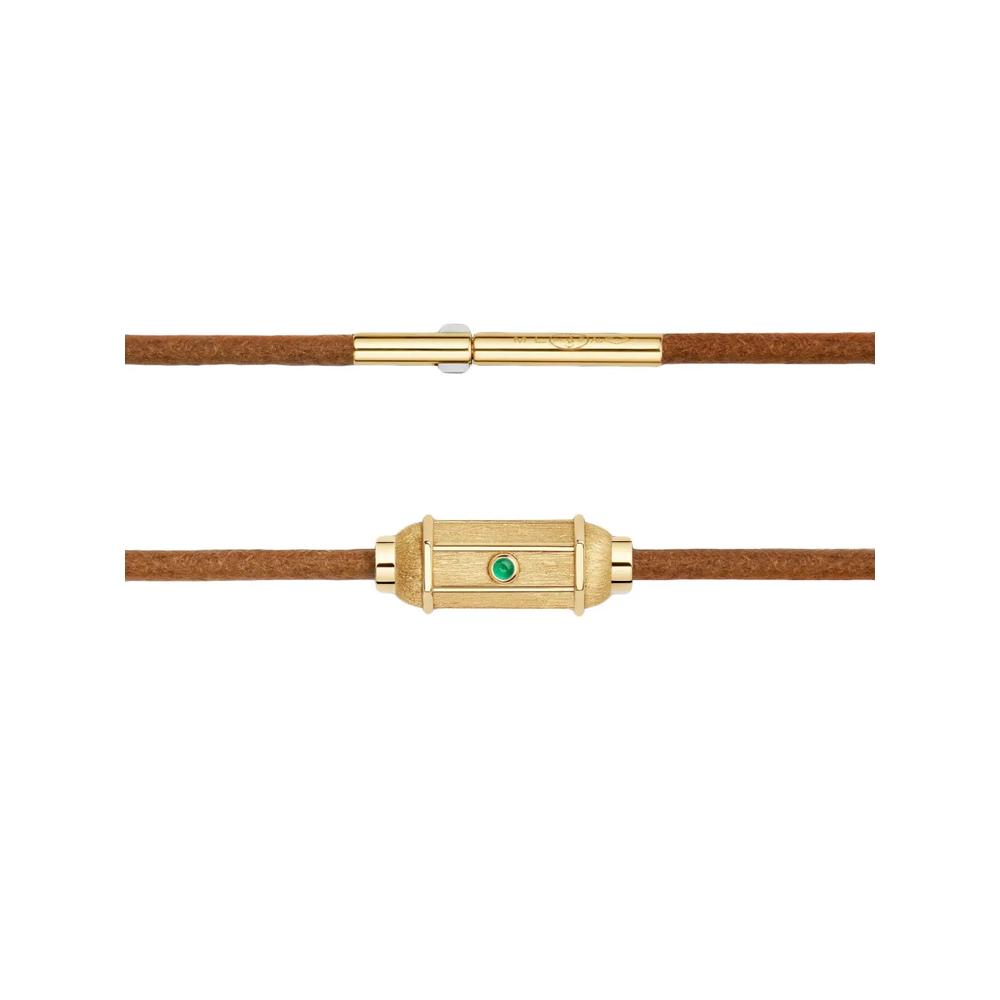 Колье Micro Lasso с изумрудом 2