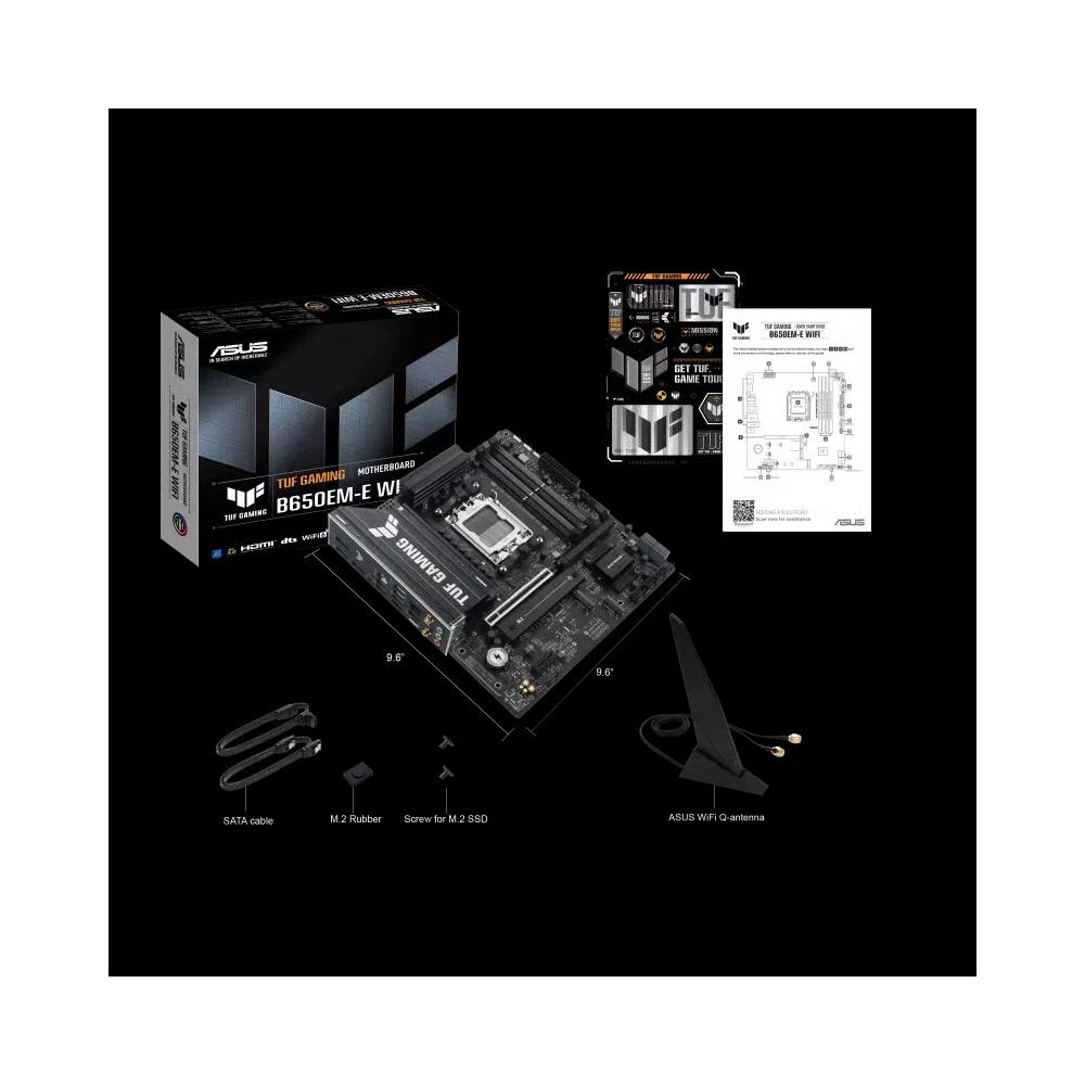 ASUS TUF GAMING B650EM-E WIFI Micro-ATX материнская плата (DDR5) 8