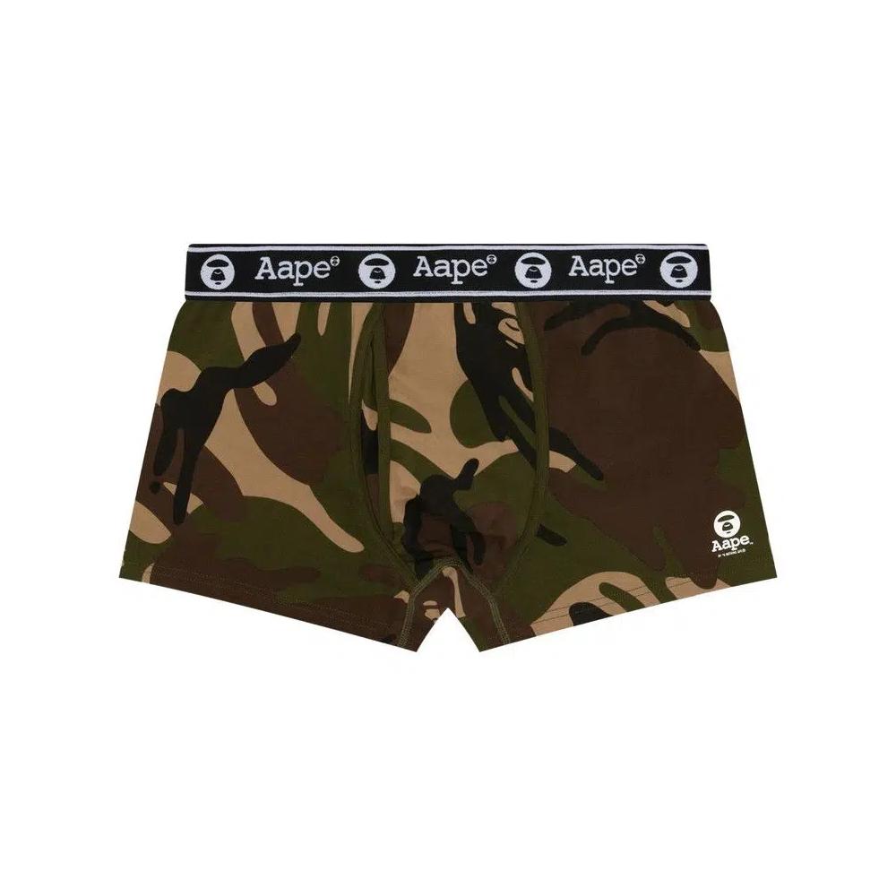 Шорты AAPE Camo Moonface Boxer 'Зелёный/Мульти' 1