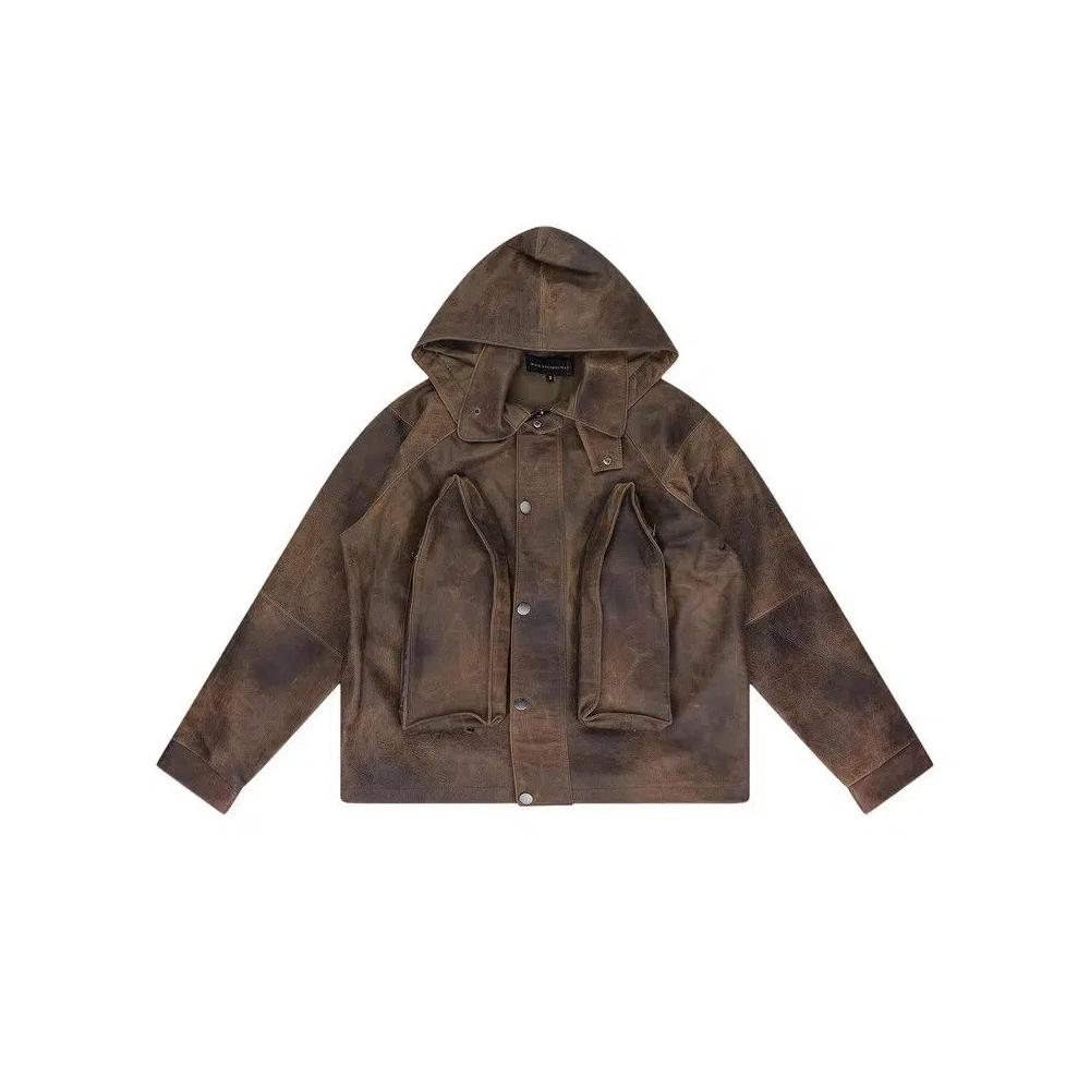 Кожаные куртки Who Decides War Classic Leather Jacket 'Green' 1