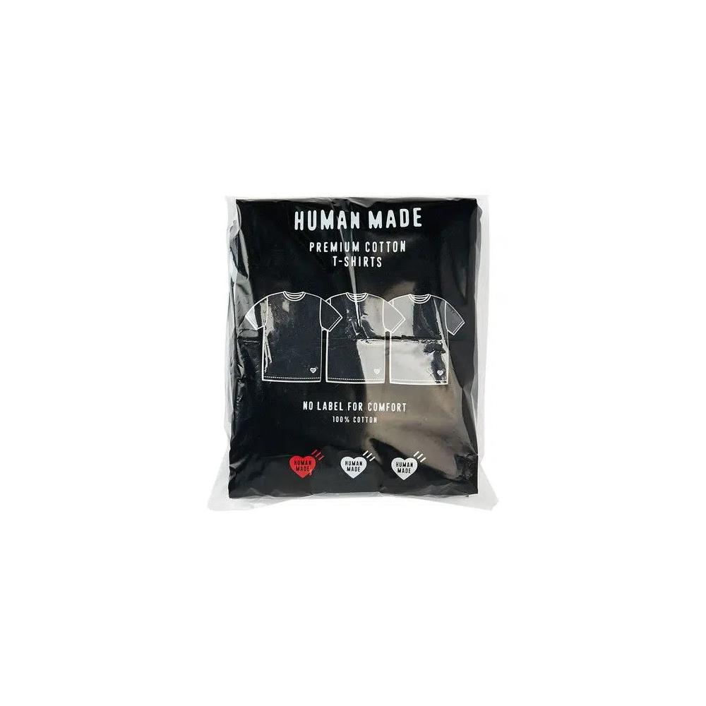 Футболки Human Made 3-Pack T-Shirt Set 'Black' 1