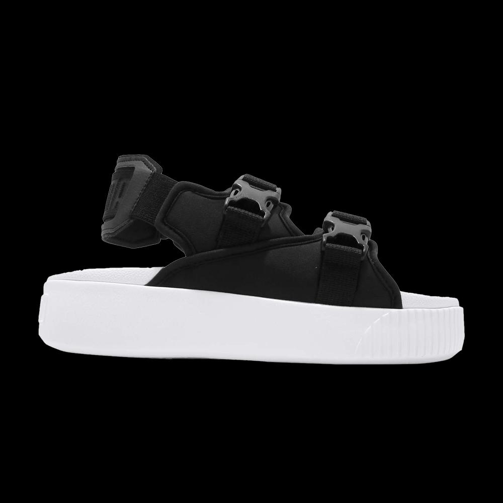 Слайды Puma Wmns Platform Slide YLM 19 'Black White' 1