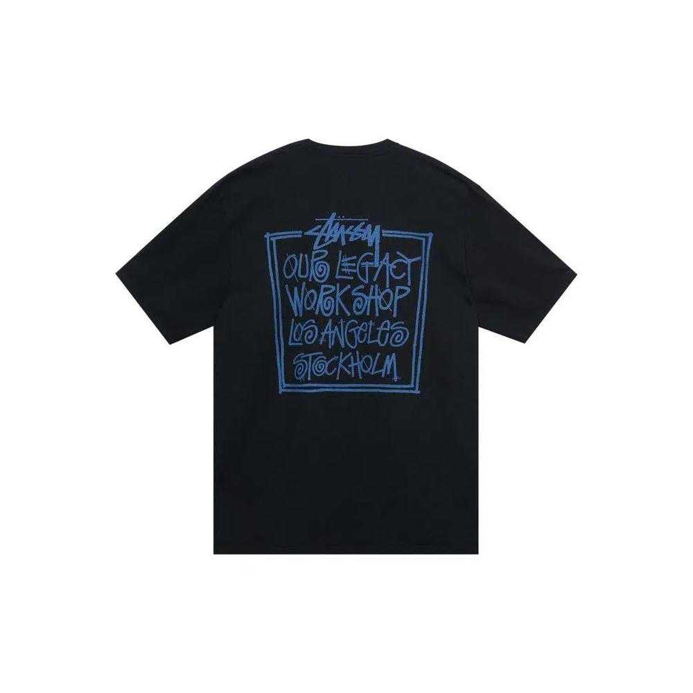 Футболки Stussy x Our Legacy Frame Pigment Dyed Tee 'Black' 2