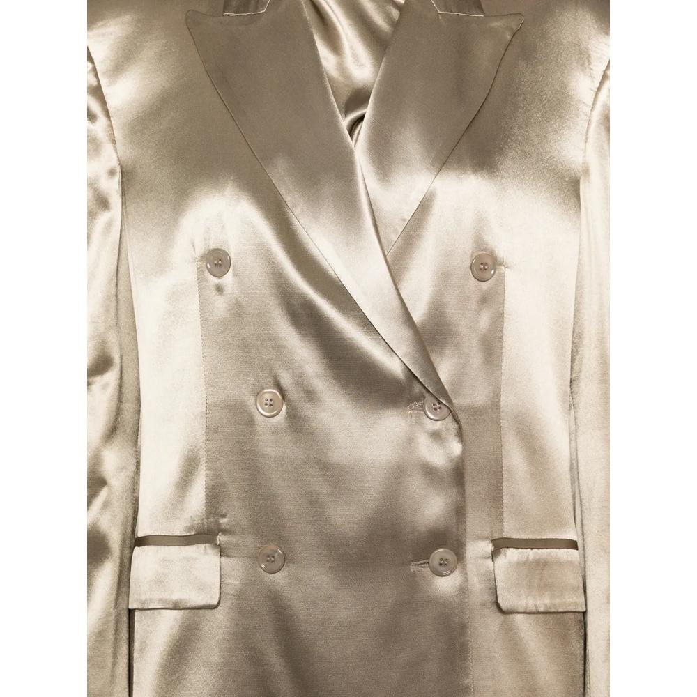 double-breasted satin jacket 5