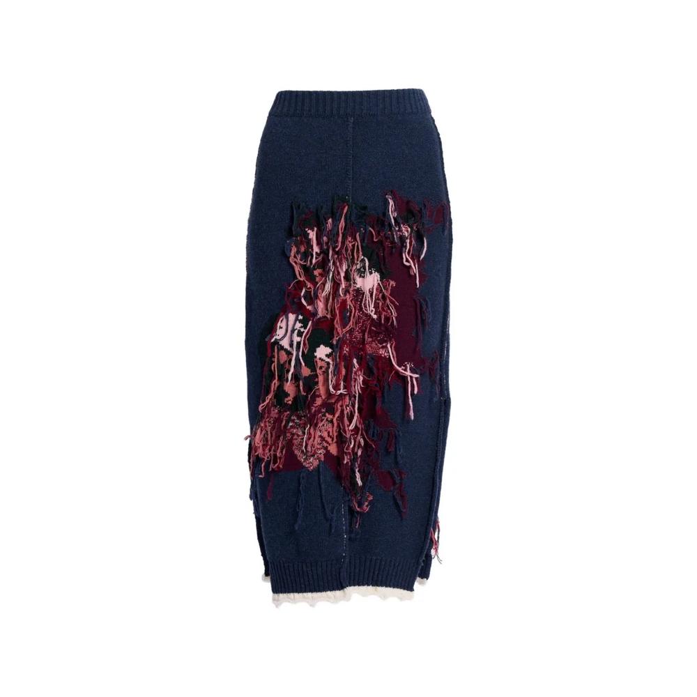 fringed-detail skirt 1