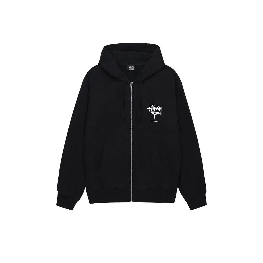 Топы Stussy Martini Zip Hoodie 'Черный' 1