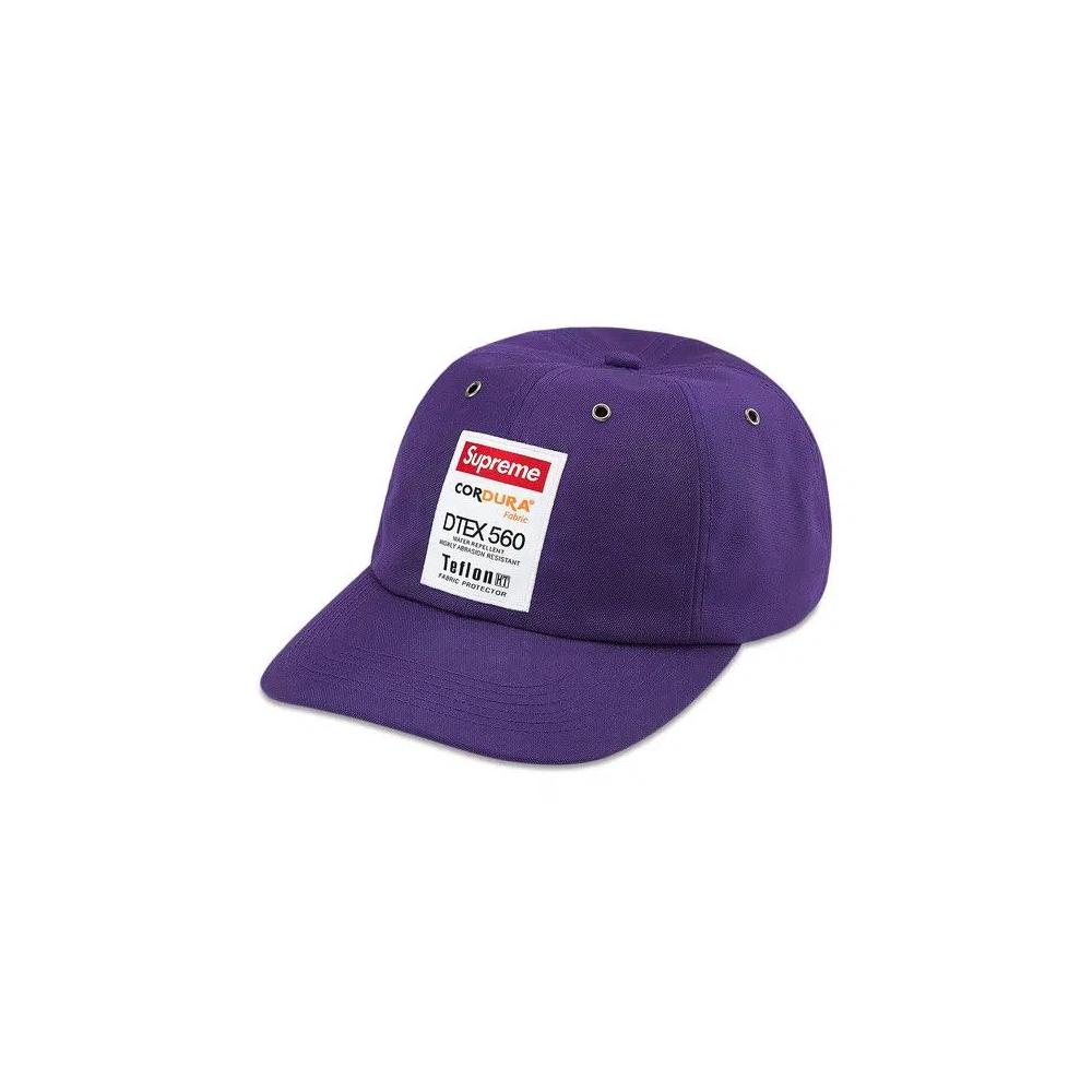 Снэпбэки Supreme Cordura Teflon Label 6-Panel 'Темно-фиолетовый' 1