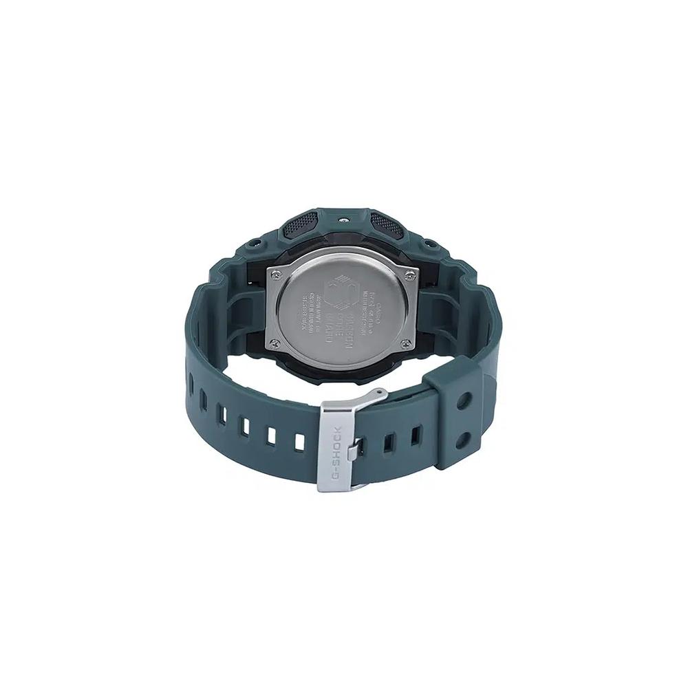 GA-010CE-2A Мужские аналого-цифровые часы с зеленым тканевым ремешком 3