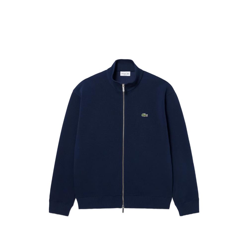 logo-patch zip-up sweatshirt 1