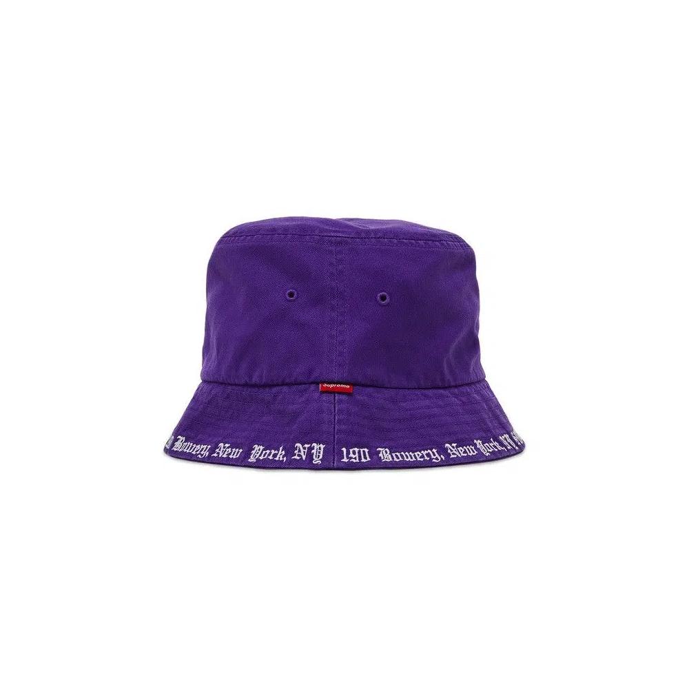 Кепки Supreme Embroidered Brim Crusher 'Purple' 2