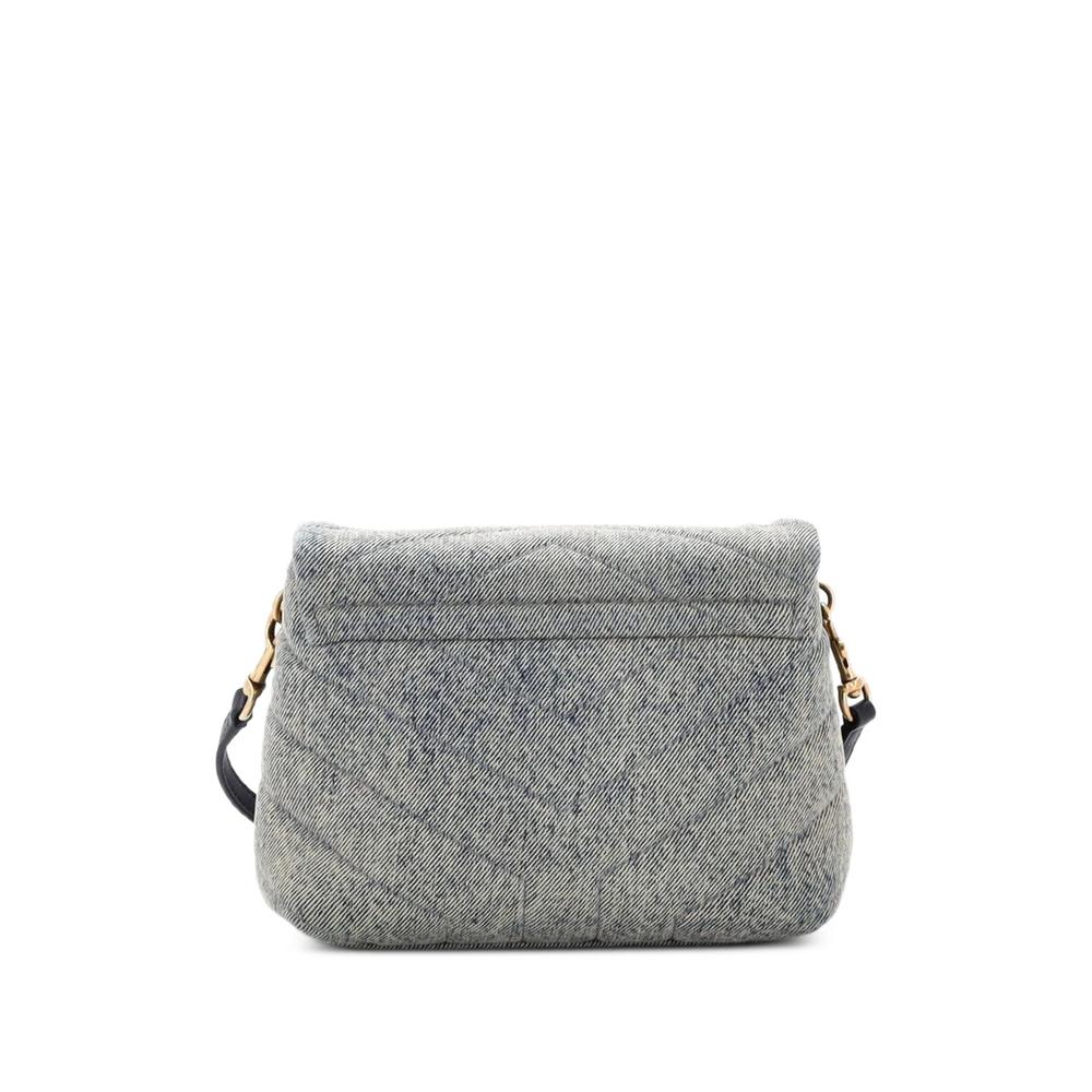 Стеганая сумка на плечо Loulou Matelasse Chevron Denim Toy 2