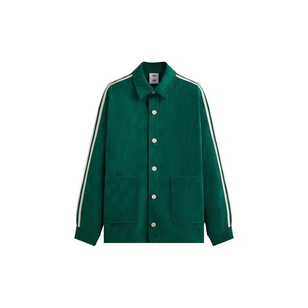 Овершерты Kith For Adidas Football Jacquard Overshirt 'Green' 1