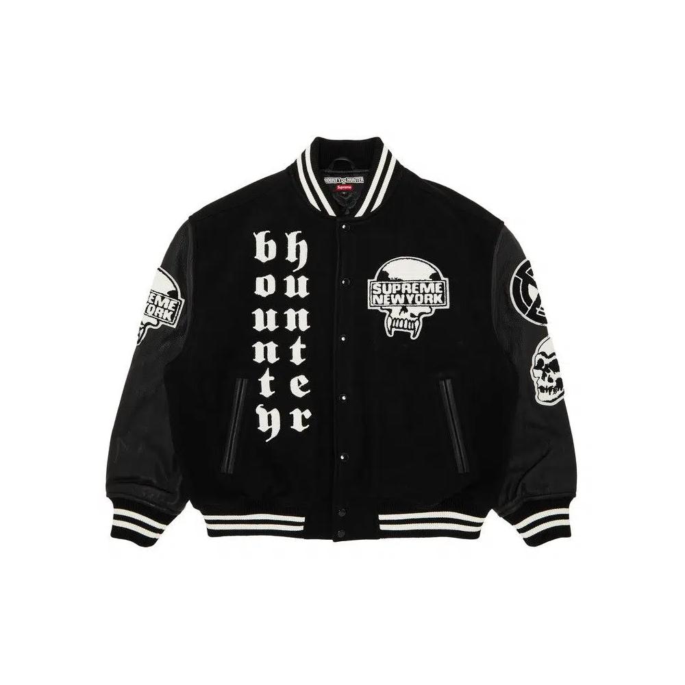 Варсити-куртки Supreme x Bounty Hunter Varsity Jacket 'Black' 1